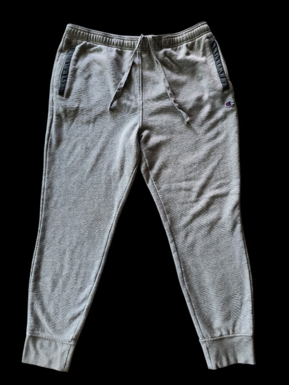 Champion Light Gray Men's Joggers Sweatpants Drawstring Elastic Waistband Size L